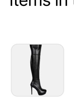 Black Over-the-Knee Stiletto Heel Boots